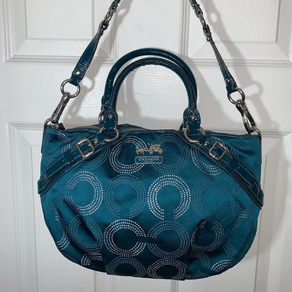 Coach -Teal Bag - Picture 4 of 16
